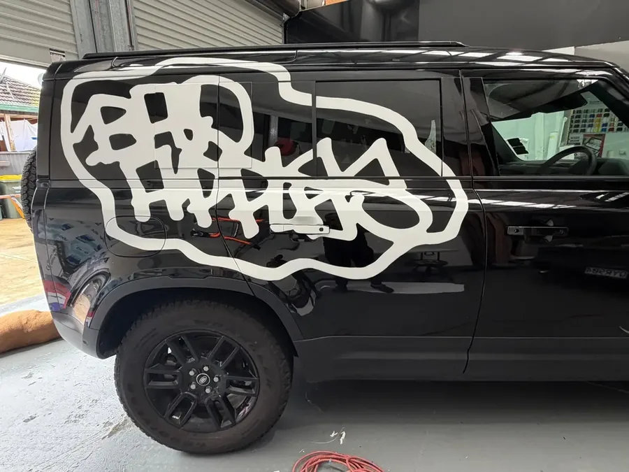 Defender vehicle signage and branding by AAA Signs