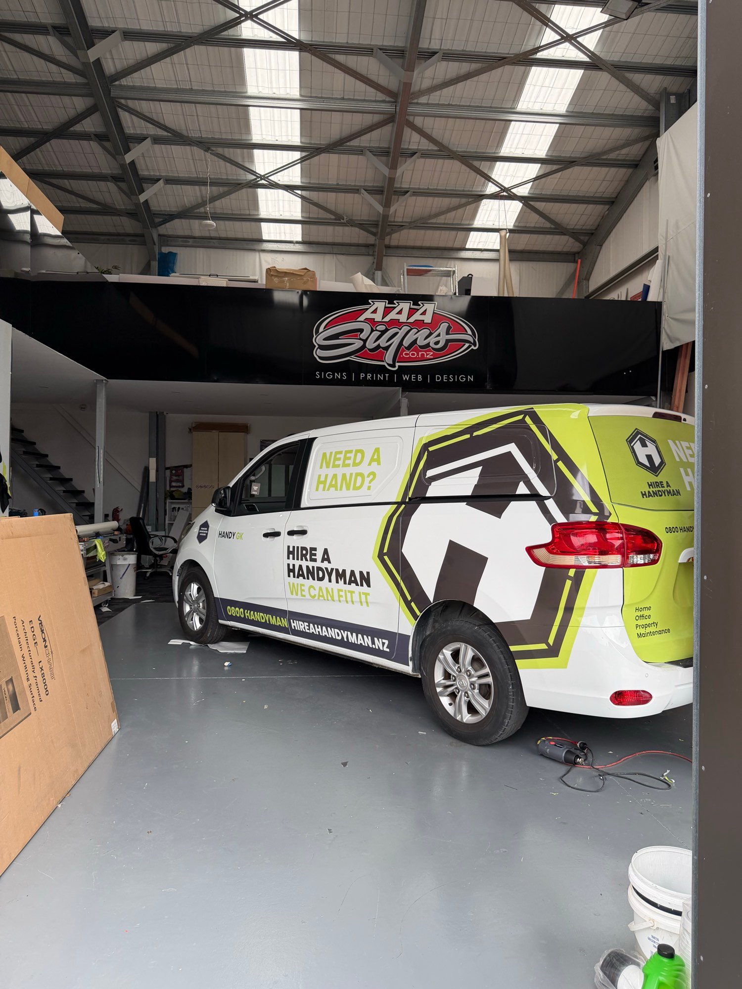 Hire A Handyman van signage by AAA Signs