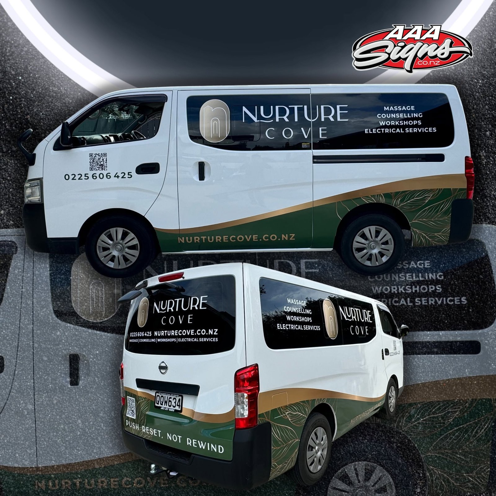 Nurture Cove full vehicle wrap by AAA Signs