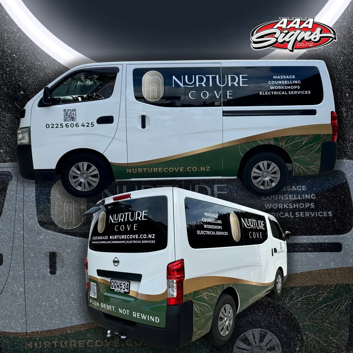 Nurture Cove full vehicle wrap by AAA Signs