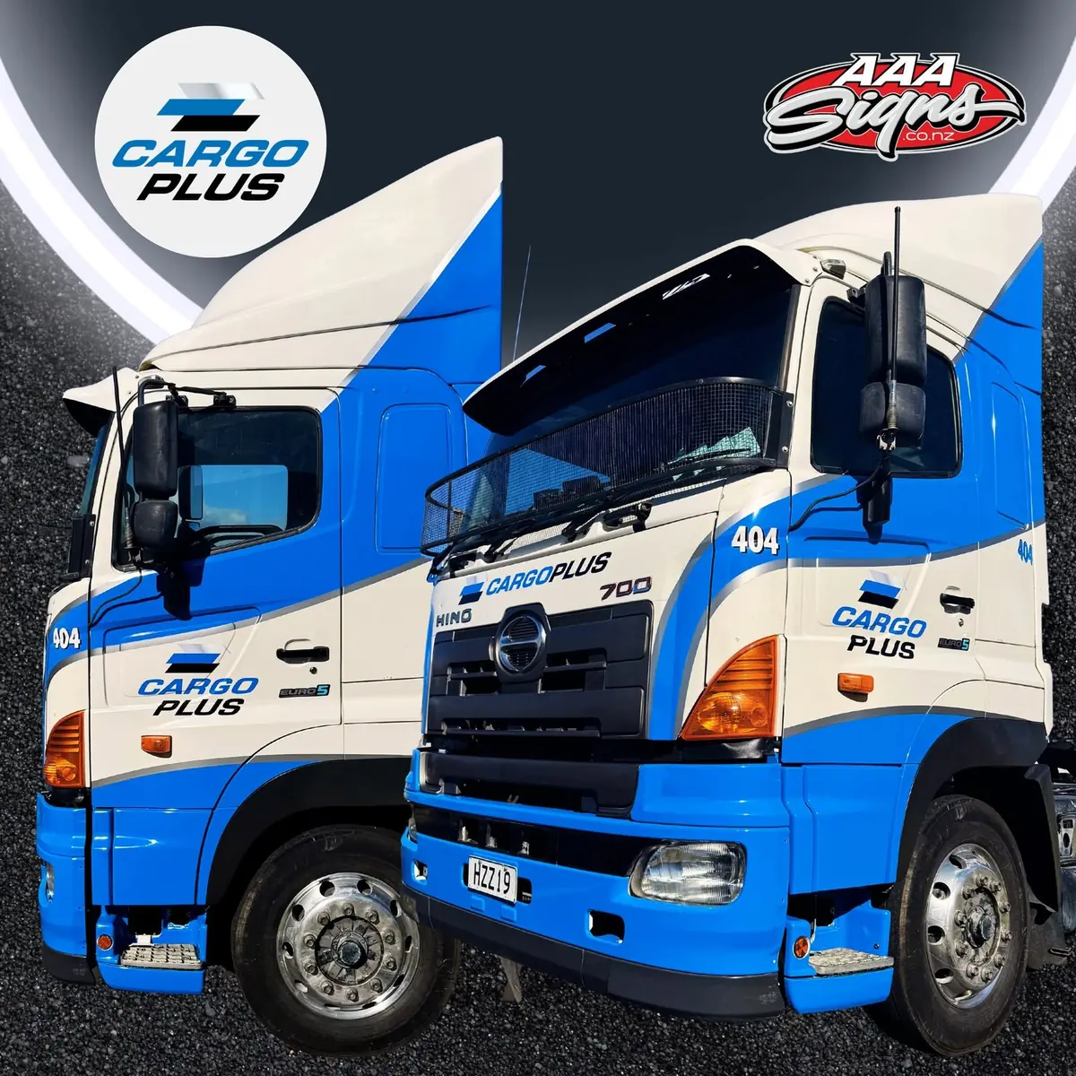 Cargo Plus Hino truck fleet livery