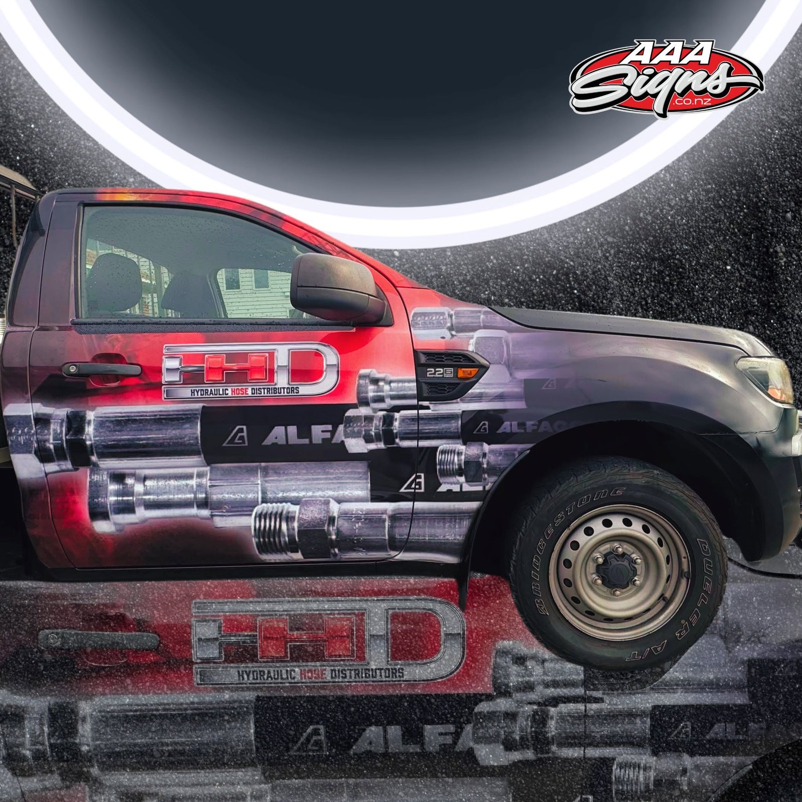 Hydraulic Hose Distributors full ute wrap