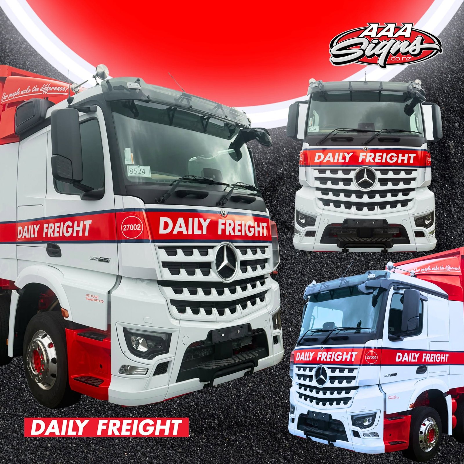 Daily Freight truck fleet vehicle wrap